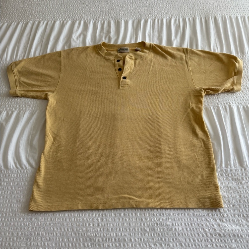 St. John's Bay Yellow Short Sleeve Tee Casual Comfort
